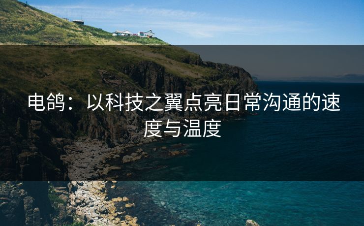 电鸽:以科技之翼点亮日常沟通的速度与温度 电鸽:以科技之翼点亮日常沟通的速度与温度
